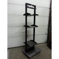 Black 3 Shelf Telco Relay 2 Post Server Rack